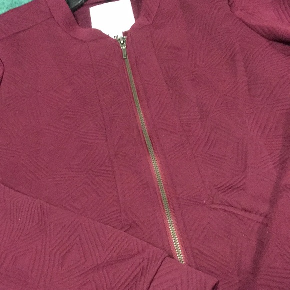 Maurices Maroon Patterned Jacket - Picture 3 of 3